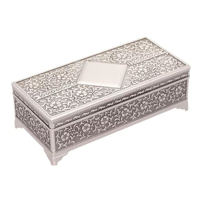 Sophia® Silver Plated Antique Trinket Box *NEW* - timeframedclocks