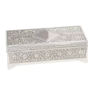 Sophia® Silver Plated Antique Trinket Box *NEW* - timeframedclocks