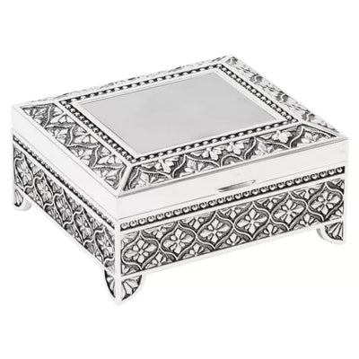 Sophia® Silver Plated Art Deco Style Trinket Box *NEW* - timeframedclocks