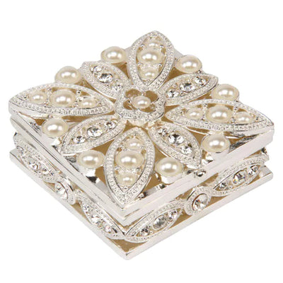 Sophia® Square Shaped Trinket Box *NEW* - timeframedclocks