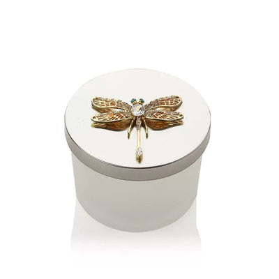 Sophia® Yellow & Gold Dragonfly Trinket Box *NEW* - timeframedclocks