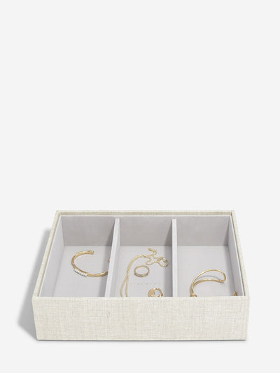 Stackers. Oatmeal & Linen Classic Jewellery Box Set of 2 *NEW* - timeframedclocks