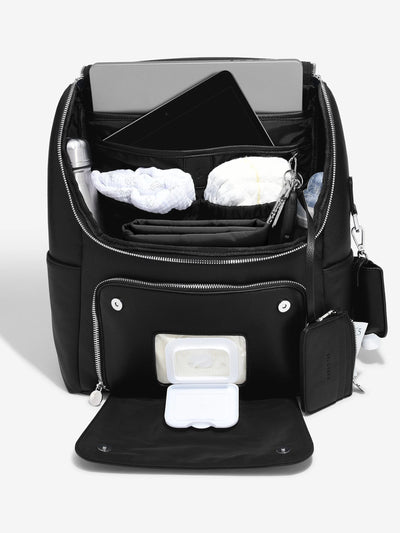 Stackers® Baby Changing Backpack Black *PRE-ORDER DEL T.B.A* - timeframedclocks