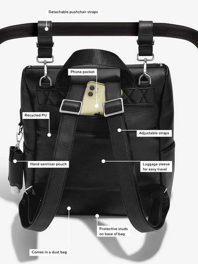 Stackers® Baby Changing Backpack Black *PRE-ORDER DEL T.B.A* - timeframedclocks