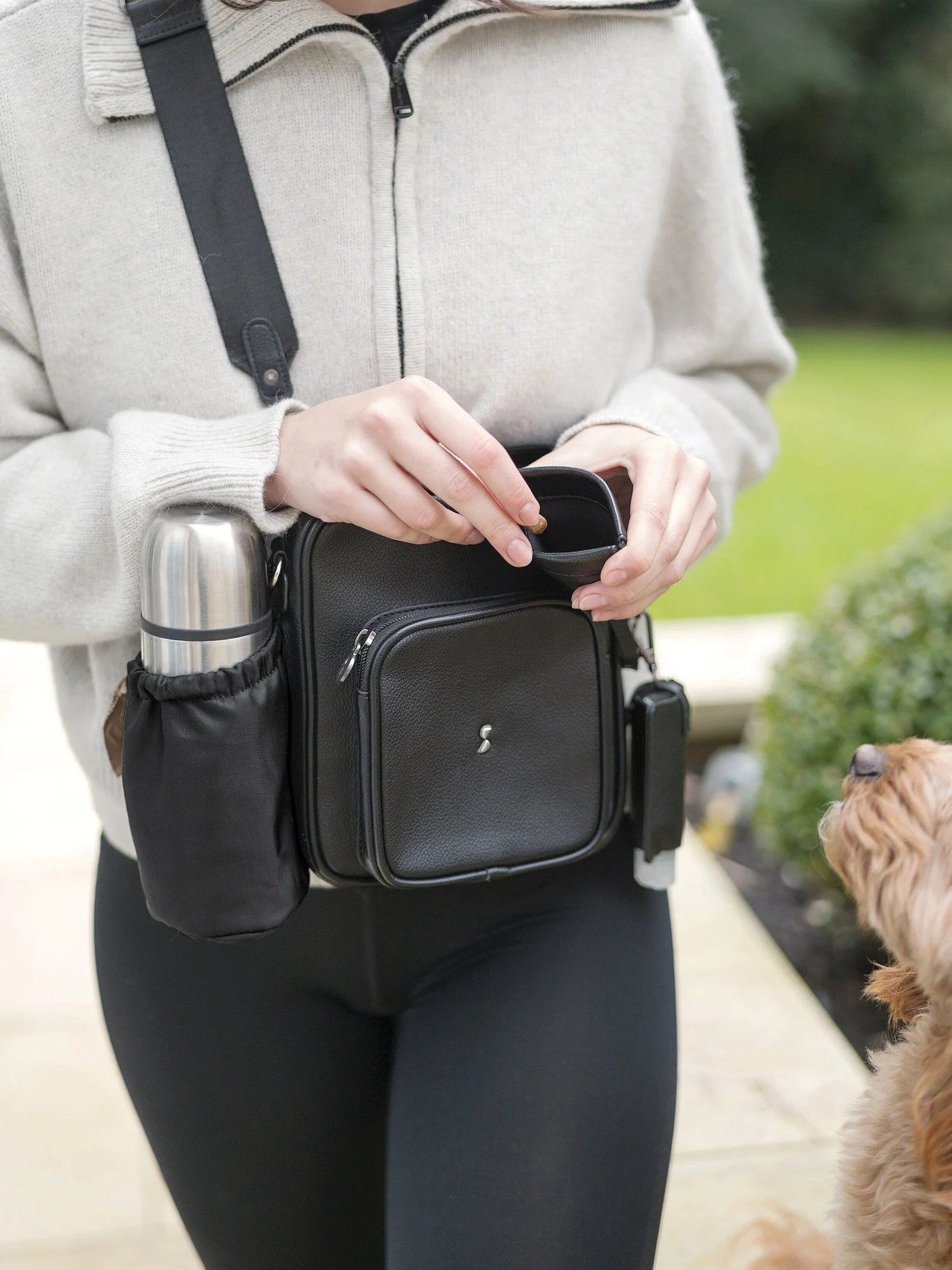 Stackers® Dog Walking Bag Black - timeframedclocks