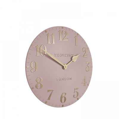 Thomas Kent London. Arabic Wall Clock 12" (31cm) Blush Pink *NEW* - timeframedclocks