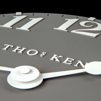 Thomas Kent London. Arabic Wall Clock 20" (51cm) Dolphin Grey - timeframedclocks