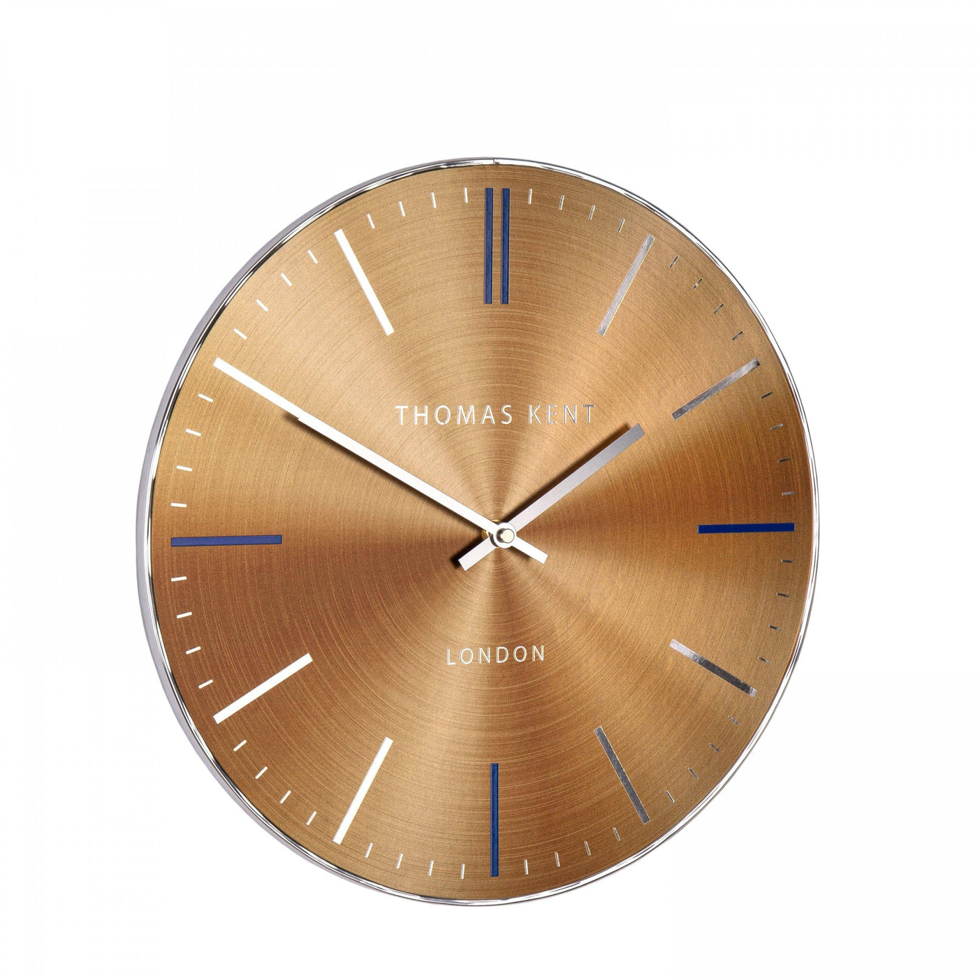 Thomas Kent London. Bistro Wall Clock 14" (36cm) Amber *NEW* - timeframedclocks
