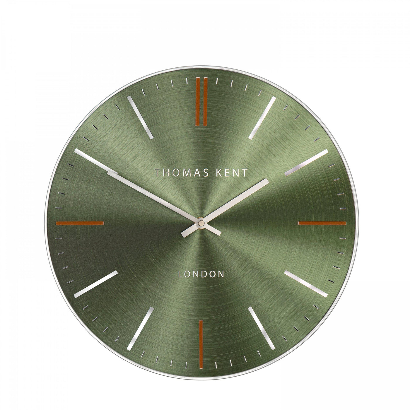 Thomas Kent London. Bistro Wall Clock 14" (36cm) Emerald *NEW* - timeframedclocks