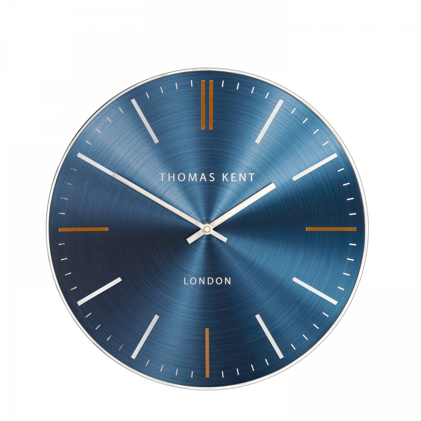 Thomas Kent London. Bistro Wall Clock 14" (36cm) Sapphire *NEW* - timeframedclocks
