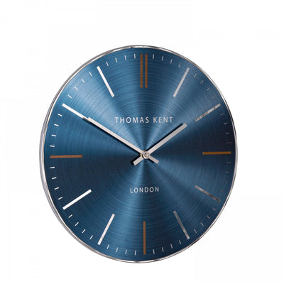 Thomas Kent London. Bistro Wall Clock 14" (36cm) Sapphire *NEW* - timeframedclocks
