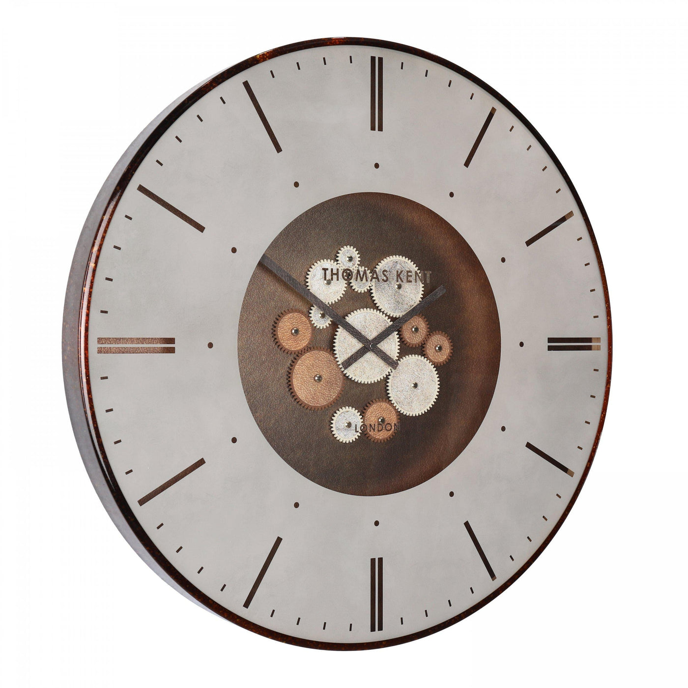 Thomas Kent London. Clocksmith Cog Wall Clock 30" (76cm) Bronze *NEW STOCK DUE JUNE* - timeframedclocks