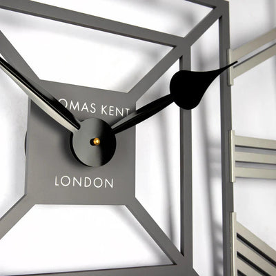 Thomas Kent London. Evening Star Skeleton Wall Clock Square Last One! - timeframedclocks