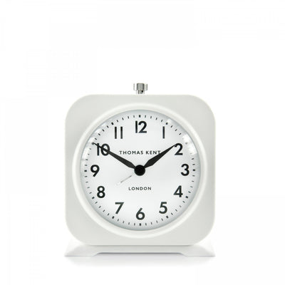 Thomas Kent London. Finch Alarm Clock Snowberry White *NEW* - timeframedclocks