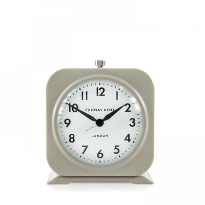 Thomas Kent London. Finch Alarm Clock Taupe *NEW* - timeframedclocks