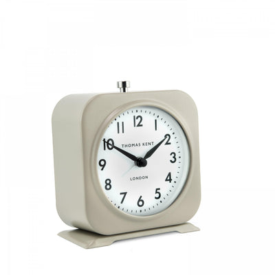 Thomas Kent London. Finch Alarm Clock Taupe *NEW* - timeframedclocks