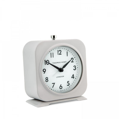 Thomas Kent London. Finch Alarm Clock Warm Grey *NEW* - timeframedclocks