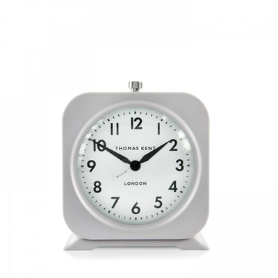 Thomas Kent London. Finch Alarm Clock Warm Grey *NEW* - timeframedclocks