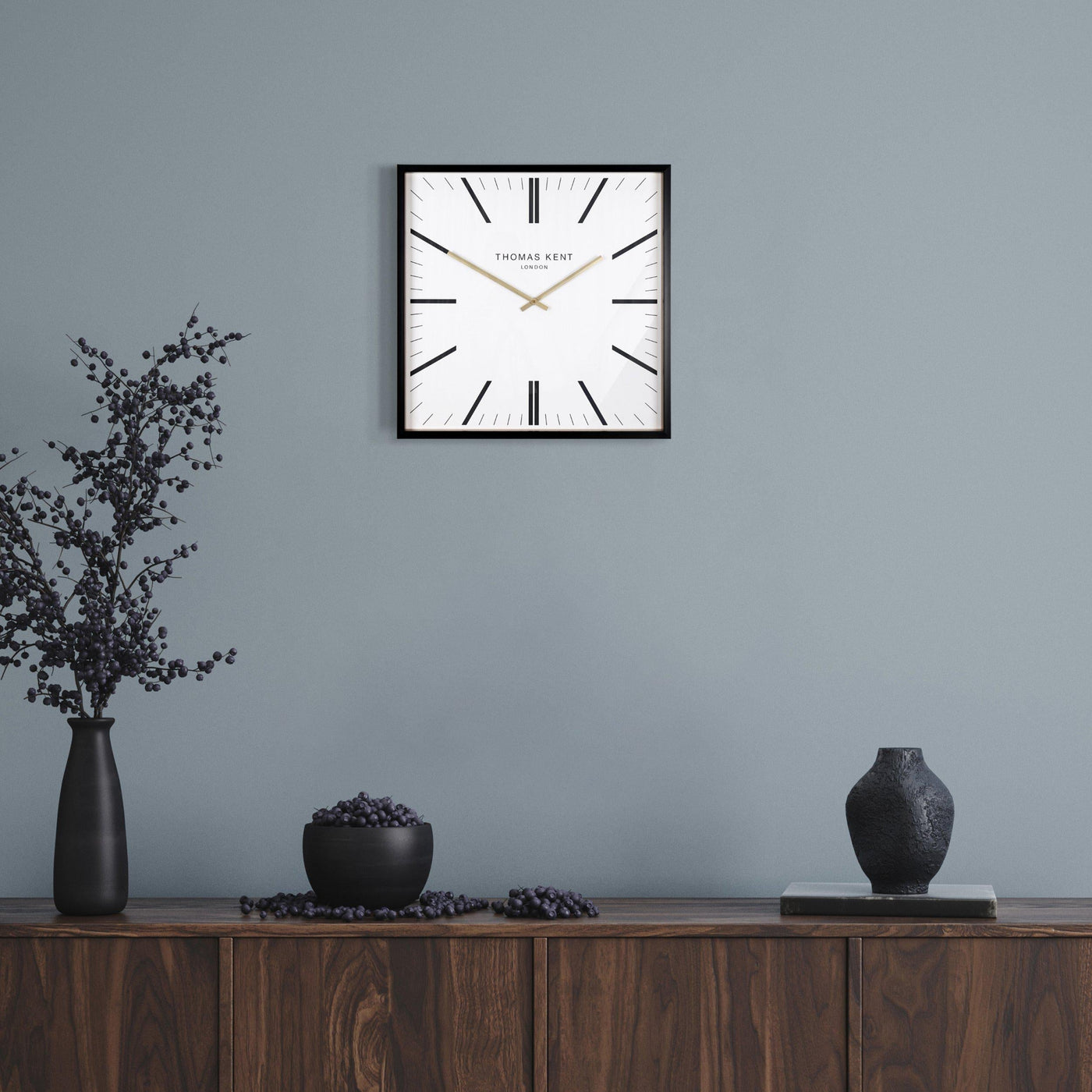 Thomas Kent London. Garrick Wall Clock 16" (40cm) White