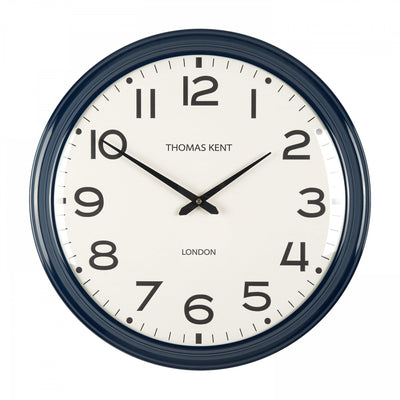 Thomas Kent London. Haymarket Wall Clock 20" (51cm) Denim *NEW* - timeframedclocks