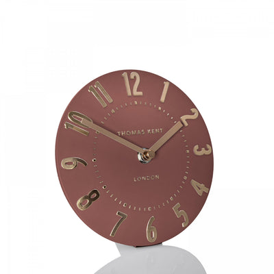 Thomas Kent London. Mulberry Mantel Clock 6" (15cm) Auburn *NEW* - timeframedclocks