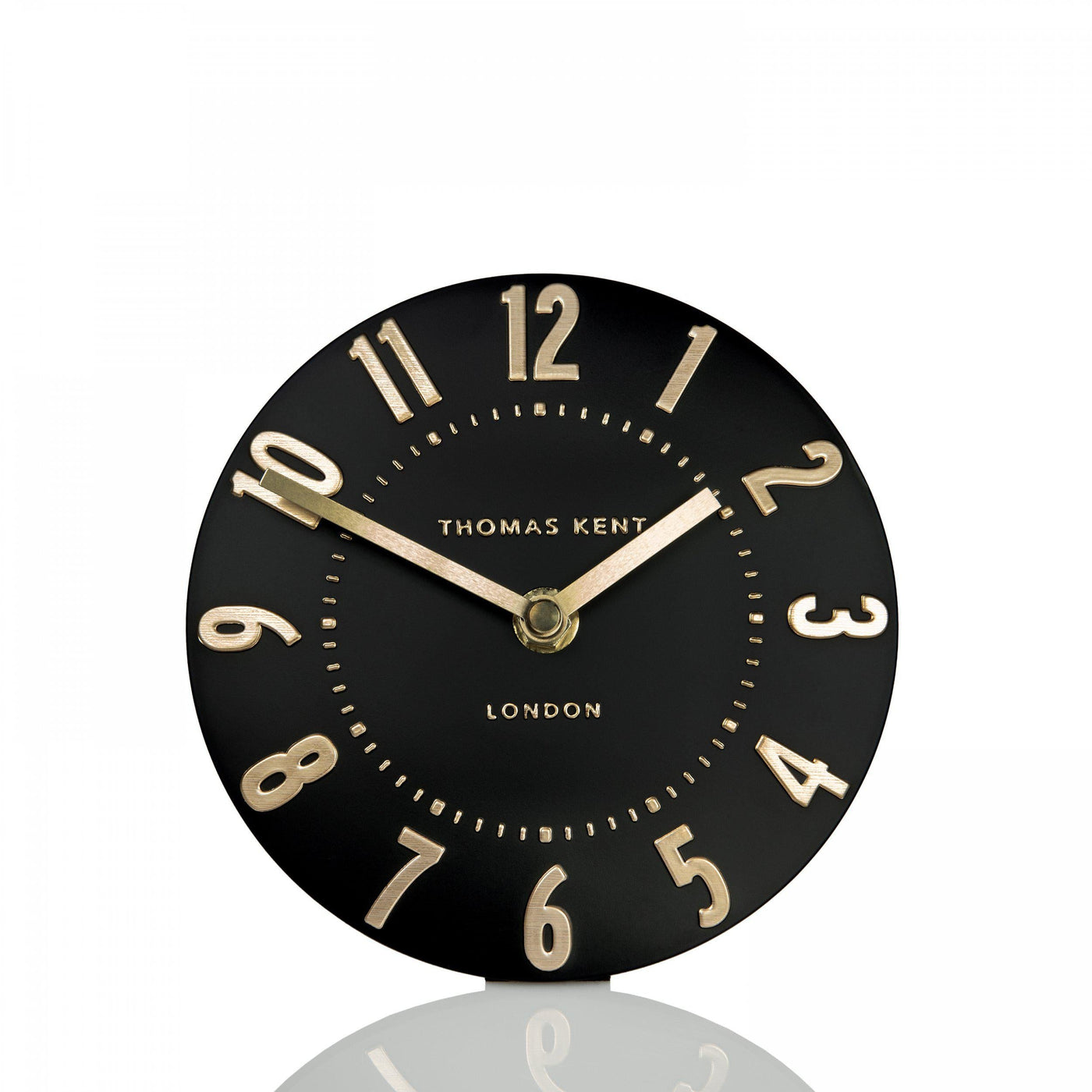Thomas Kent London. Mulberry Mantel Clock 6" (15cm) Noir *NEW* - timeframedclocks