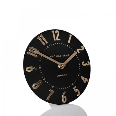 Thomas Kent London. Mulberry Mantel Clock 6" (15cm) Noir *NEW* - timeframedclocks