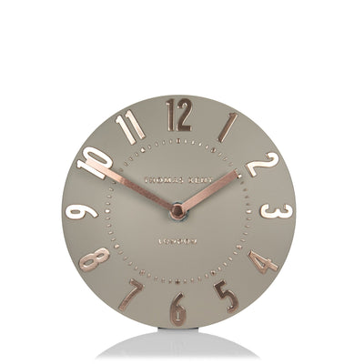 Thomas Kent London. Mulberry Mantel Clock 6" (15cm) Rose Gold - timeframedclocks
