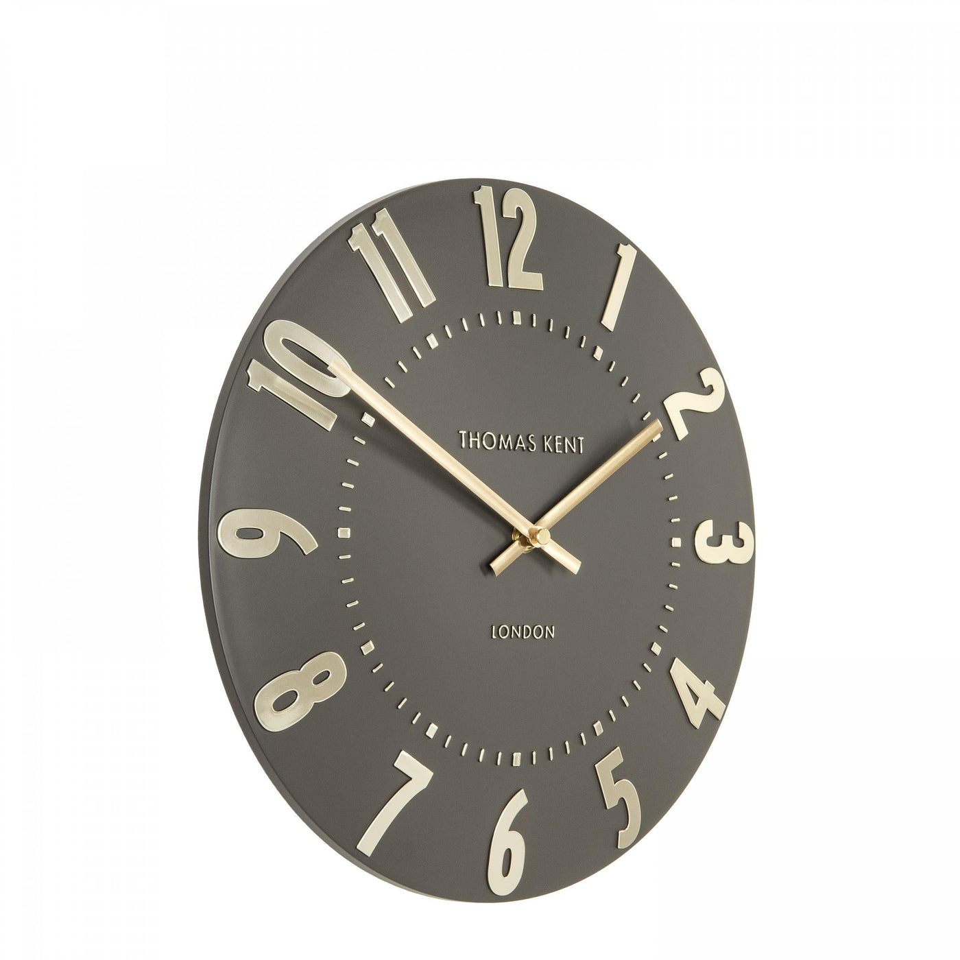 Thomas Kent London. Mulberry Wall Clock 12" (31cm) Espresso *NEW* - timeframedclocks