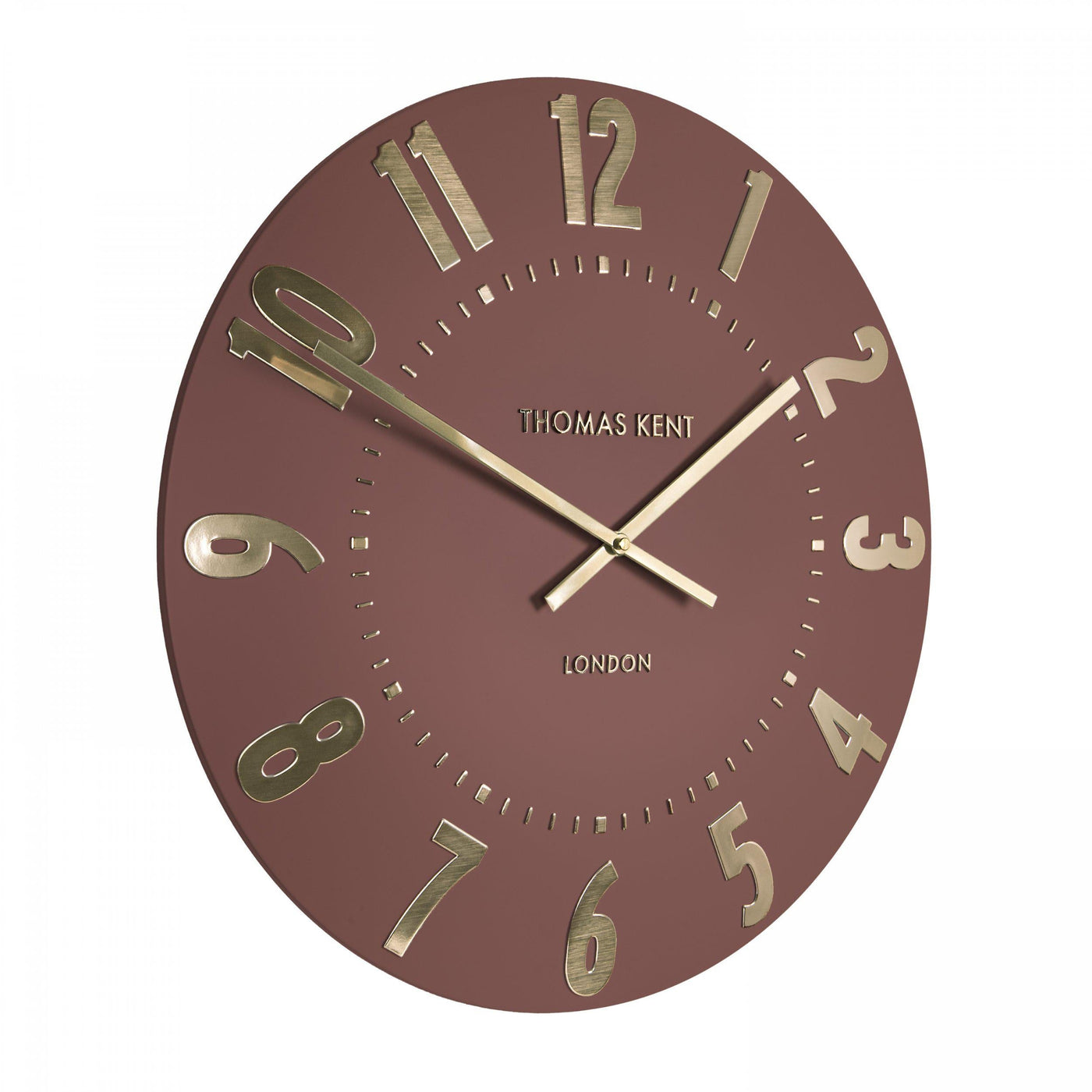 Thomas Kent London. Mulberry Wall Clock 20" (51cm) Auburn *NEW* - timeframedclocks