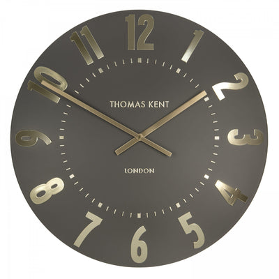 Thomas Kent London. Mulberry Wall Clock 20" (51cm) Espresso *NEW* - timeframedclocks