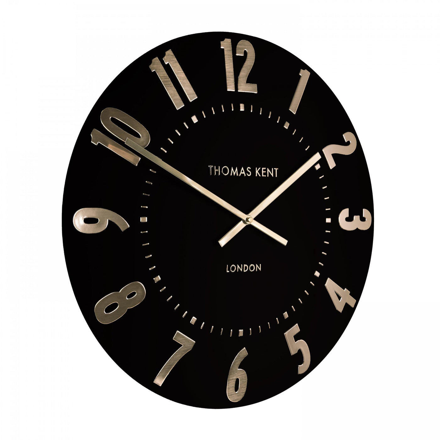 Thomas Kent London. Mulberry Wall Clock 20" (51cm) Noir *NEW* - timeframedclocks