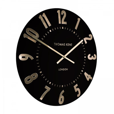 Thomas Kent London. Mulberry Wall Clock 20" (51cm) Noir *NEW* - timeframedclocks