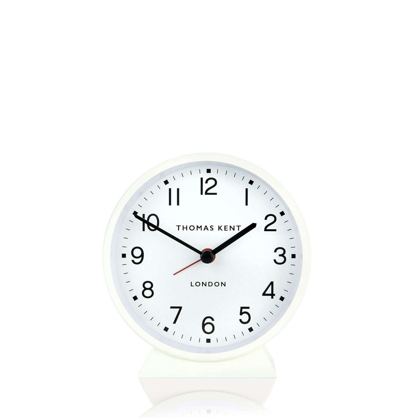 Thomas Kent London. Puffin Alarm Clock Snowberry White *NEW* - timeframedclocks