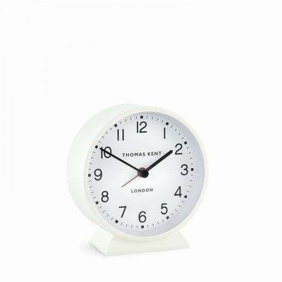 Thomas Kent London. Puffin Alarm Clock Snowberry White *NEW* - timeframedclocks