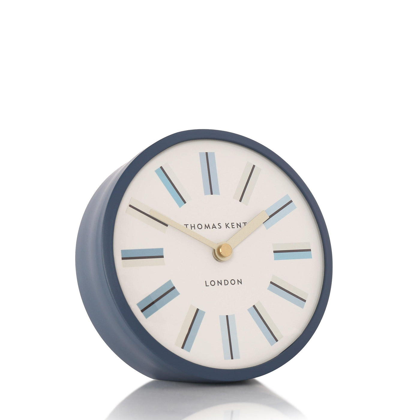 Thomas Kent London. Swift Mantel Clock Dusty Blue *NEW* - timeframedclocks