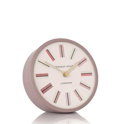 Thomas Kent London. Swift Mantel Clock Dusty Pink *NEW* - timeframedclocks