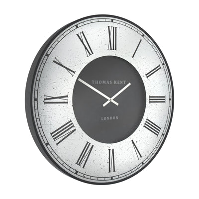 Thomas Kent London. Venetian Wall Clock 30" (76cm) Black - timeframedclocks