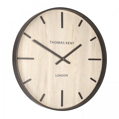 Thomas Kent London. Woodstock Wall Clock 20" (51cm) White Oak *NEW* - timeframedclocks