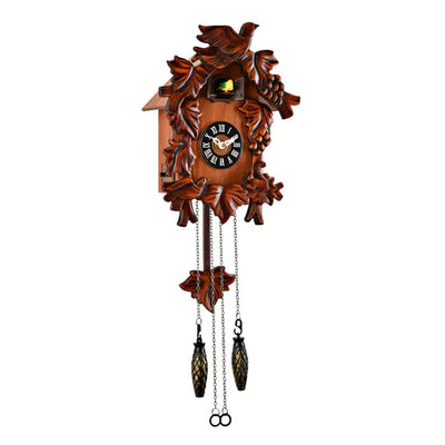 WM.Widdop. Bird On Top Wooden Case Small Cuckoo Clock *NEW* - timeframedclocks