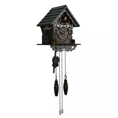 WM.Widdop. Cuckoo Clock - Woodland Chalet Style - timeframedclocks