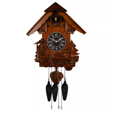 WM.Widdop. Cuckoo Clock - Woodland Chalet Style - timeframedclocks