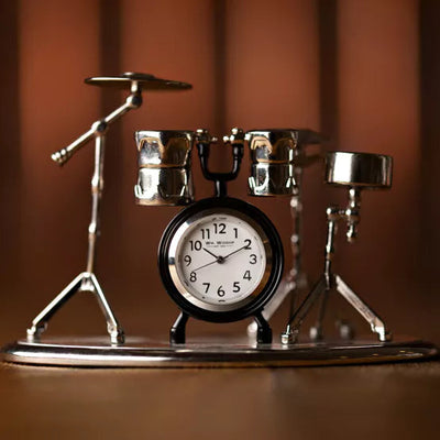 WM.Widdop Drum kit Miniature Clock *NEW* - timeframedclocks