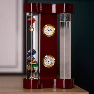 WM.Widdop Galileo Clock Thermometer & Storm Glass Weather Station *NEW* - timeframedclocks