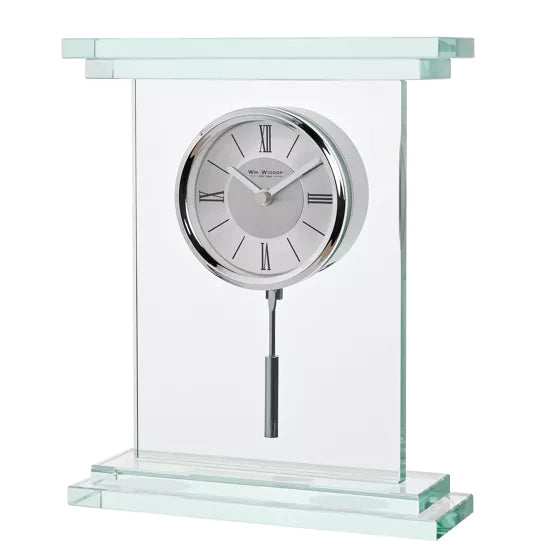 WM.Widdop. Glass Pendulum Clock *NEW* - timeframedclocks