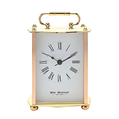 WM.Widdop. Gold Carriage Clock *NEW* - timeframedclocks