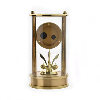 WM.Widdop. Gold Cylinder Mantel Clock *NEW* - timeframedclocks