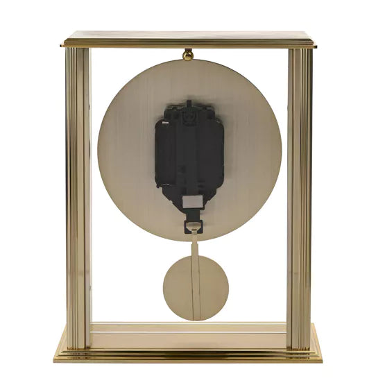 WM.Widdop. Gold Pendulum Mantel Clock *NEW* - timeframedclocks