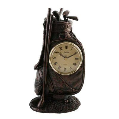 WM.Widdop Juliana Golf Bag Miniature Clock *NEW* - timeframedclocks