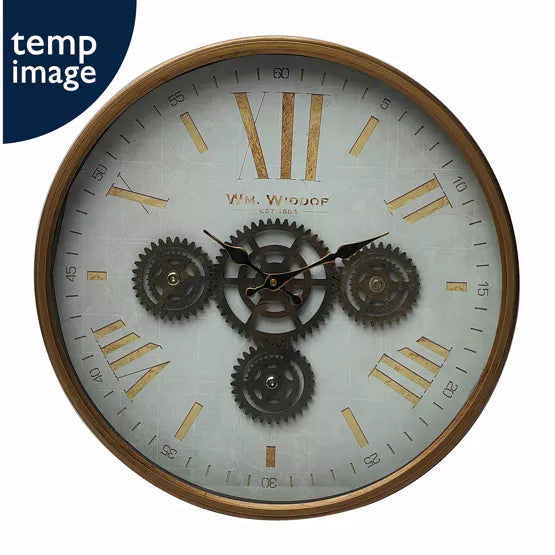 WM.Widdop. Moving Gears and Wall Clock *NEW* - timeframedclocks